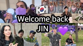 🇰🇷BTS JIN is BACK 🥳💜 [upl. by Lessard]