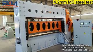 260T MS steel expanded metal mesh machine 62mmamp42mm test with flatteningampstraightening machine [upl. by Guinn]