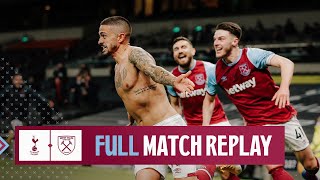 Manuel Lanzinis Stunner 🚀  Tottenham 33 West Ham  Full Match Replay  202021 [upl. by Gettings]