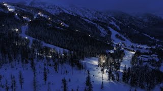 Night Skiing at Whitefish Mountain Resort [upl. by Ardnal241]