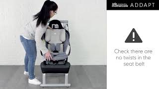 Joie Addapt Car Seat Installation [upl. by Ylerebmik]