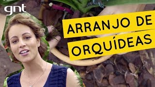 Como fazer um arranjo de orquídeas  Jardinagem  Carol Costa [upl. by Naimad944]