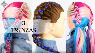 Trenzas BOXEADORAS y trenza INFINITA paso a paso [upl. by Nahum929]