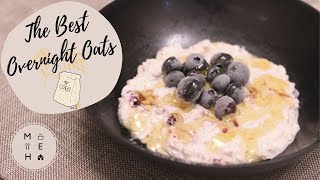 Fruit and Nut Overnight Oats Recipe Bircher Muesli  No Talking Cooking Video  Make Eat Home [upl. by Lorin]