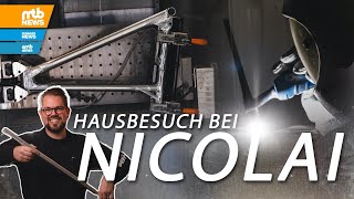 Hausbesuch bei Nicolai CNCFräskunst und MountainbikeRahmen MADE IN GERMANY [upl. by Brosine]