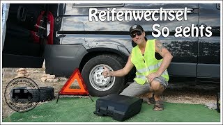 Radwechsel  Reifenwechsel beim Wohnmobil  Praxis Test [upl. by Vinni]