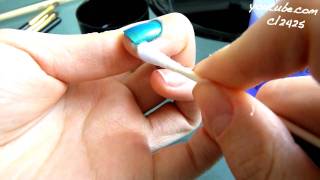 How to clean up messy nail polish application [upl. by Grevera]