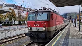 Einfahrt des InterCity 515 quotHahnenkammquot am 01112023 in Zell am See [upl. by Naarah31]