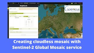 Creating cloudless mosaic with Sentinel2 Global Mosaic service [upl. by Annatnom419]