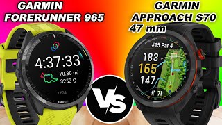 Garmin Approach S70 47 mm vs Garmin Forerunner 965 [upl. by Goldenberg]