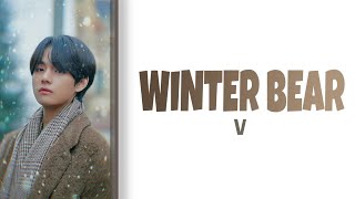 V BTS  Winter bear Lyrics [upl. by Kenton120]