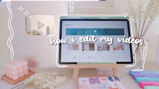 how to edit aesthetic videos on your phone or tablet 🍂 [upl. by Galliett]