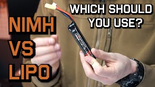 Beginner Breakdown Nimh And Lipo Batteries  Fox Airsoft [upl. by Arhat]