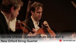 Haydn String Quartet Op20 No4 3rd mvt  New Orford String Quartet [upl. by Pirozzo]