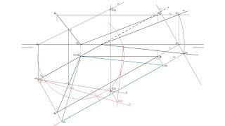 Circuncentro de un plano triangular en Sistema Diédrico [upl. by Bilski631]