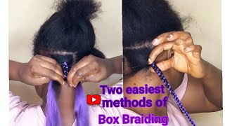 Two easiest methods of Box Braiding [upl. by Nomma]