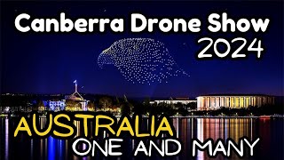 Drone Show Canberra  Australia Day 2024  Part 3 One and Many [upl. by Eisseb]