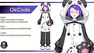 Live2D Showcase  OkCodes Pearl Panda Pajamas [upl. by Leeland148]