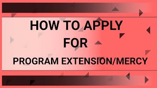 How to Apply for Extension  2015 Scheme [upl. by Hametaf]