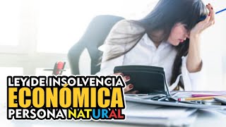 LEY INSOLVENCIA ECONÓMICA PERSONA NATURAL [upl. by Ztnaj113]