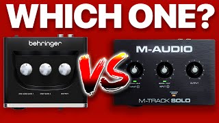 Choose Wisely Behringer UM2 vs M Audio M Track Solo  Why You Should Avoid One [upl. by Luoar760]