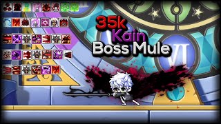 Maplestory Reboot 35k Kain Boss Mule  175b Mesos in 26min [upl. by Vaas]