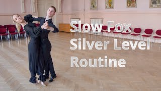 Slow Foxtrot Silver Level Choreography  Hover Cross Outside Swivel [upl. by Stacia]