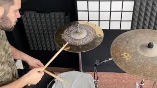 Meinl 15” Byzance Extra Dry Dual Hi Hat “Honest” sound test [upl. by Samuela]