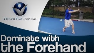 forehand tennis lesson Groundstroke and Approach Shot [upl. by Delfeena]