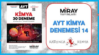 Miray Yayınları AYT Kimya Denemeleri  14 [upl. by Lehcim]