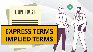 Express and Implied Terms  Express vs Implied Terms in Contract Law [upl. by Enirac327]