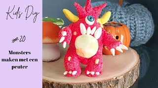 Kids DIY 20  Monsters maken met een peuter [upl. by Hahsi]