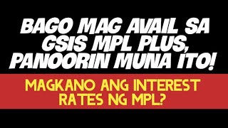 GSIS MPL PLUS o PRIVATE LENDING INSTITUTION ALIN SA DALAWA ANG PIPILIIN [upl. by Ayisan971]