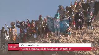 Bajada de los diablos en Uquía [upl. by Aelc]