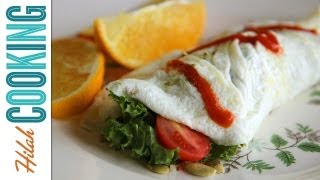 How to Make an Egg White Omelet with YogaWithAdriene Hilah Cooking [upl. by Matheson16]