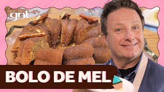 Bolo de mel aprenda a fazer bolo com mel e calda de especiarias  Roberto Strongoli  Que Seja Doce [upl. by Esina]