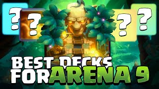 TOP 5 BEST DECKS To NEVER LOSE IN ARENA 9  Clash Royale 2024 [upl. by Tomkiel]