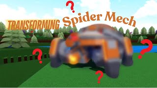 TRANSFORMING SPIDER MECH Build A Boat For Treasure [upl. by Ilka]