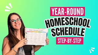 How To Plan Out A Full Year of Homeschool  How to Create a Year Round Homeschool Schedule [upl. by Ahsoj]