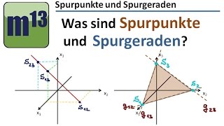 Was sind Spurpunkte und Spurgeraden  Übersicht [upl. by Norrek]