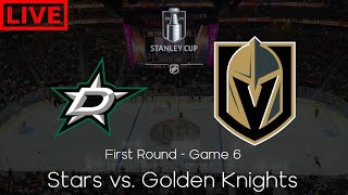 Dallas Stars vs Vegas Golden Knights First Round  Game 6 NHL Play by Play and Reactions [upl. by Charmane]