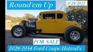 FOR SALE 1928 1934 Ford Coupe Hot Rods [upl. by Gun]