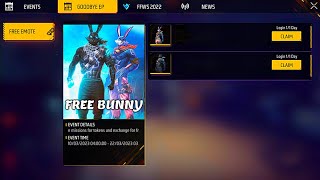 TODAY LOGIN 🎁 2 BUNNY BUNDLE 😱 AMAZING SERVER 🔥 FREE FIRE [upl. by Bille]