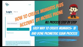 Mumaris Plus Registration  Step by Step Full Process  How to create mumaris Plus account for SCFHS [upl. by Carmen]