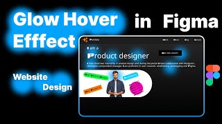 Create this eye catching Hover Glow effect in Figma  Beginner Figma tutorial  UIUX Design  WebD [upl. by Phyllis330]