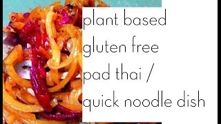 PlantBased Gluten Free Noodle Dish Recipe PadThai [upl. by Nosrac]