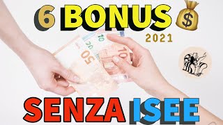 CONFERMATI 6 BONUS SENZA ISEE 💰👉 Ecco come richiederli 💶 [upl. by Brandice]