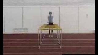 High Jump  Plyometrics Training Hurdle Rebound Jumps 1 [upl. by Anined885]