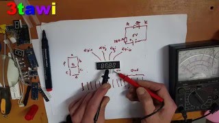 4 digit 7 segment Pin Details [upl. by Forrer]