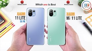 Xiaomi 11 Lite 5G NE vs Xiaomi Mi 11 Lite 5G  Full Comparison ⚡ Which one is Best [upl. by Sivahc682]